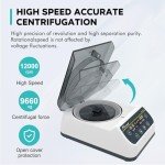Lab Mini Centrifuge with LCD Display and Glass Tube