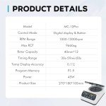 Lab Mini Centrifuge with LCD Display and Glass Tube