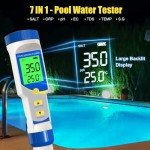 Yewhick 7-in-1 Salt and pH Meter for Pools