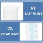 Transparent Plastic Graduated Measuring Cylinder for Labs