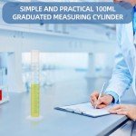 Transparent Plastic Graduated Measuring Cylinder for Labs