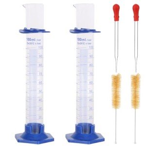 100ml Plastic Graduated Cylinder Set with Hex Base