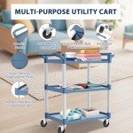 RAYOCON Heavy Duty 3-Tier Rolling Utility Cart