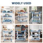 RAYOCON Heavy Duty 3-Tier Rolling Utility Cart