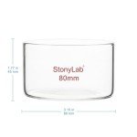 Stonylab Thick-Wall Borosilicate Crystallizing Dish 100 ml
