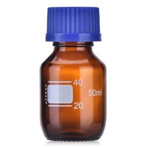 10 Pack 50ml Borosilicate Glass Storage Bottles