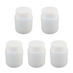 5-Pack 300ml Wide Mouth PE Plastic Lab Bottles