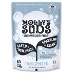 Molly's Suds Dishwashing Pods - 60 Grease-Cutting Tabs