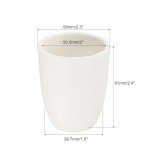 PATIKIL Alumina Crucible Aluminum Oxide Crucible Crucible 100ml Crucible Bowl Dish Cup White for Lab Laboratory Casting Gold Silver Copper Brass Alloy,1 Pcs
