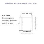 500mL Heavy Wall Erlenmeyer Flask with 24/40 Joint