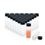 20PCS Clear 30ML Glass Vials with Screw Caps