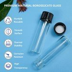 20PCS Clear 30ML Glass Vials with Screw Caps