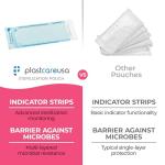 Self-Sealing Sterilization Pouches 3.5" x 10" - 200 Pack