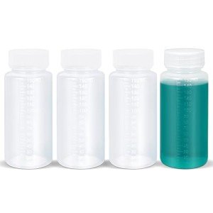 Squeezable Travel Bottles with Embossed Scale - 4 Pcs