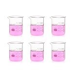Labvida 6-Pack 50ml Thick Glass Beakers