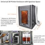 Resin 3D Printer Enclosure with Ventilation System