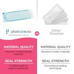 Self-Sealing Sterilization Pouches 3.5" x 10" - 200 Pack