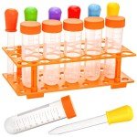 ZENFUN Jumbo Test Tubes Set with Stand - 12 Pieces