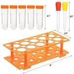ZENFUN Jumbo Test Tubes Set with Stand - 12 Pieces