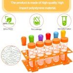 ZENFUN Jumbo Test Tubes Set with Stand - 12 Pieces