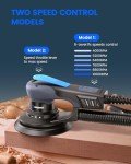 Brushless Electric Orbital Sander with 10 Discs