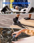 Brushless Electric Orbital Sander with 10 Discs
