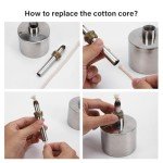 WUTA 200ml Stainless Steel Alcohol Lamp Burner