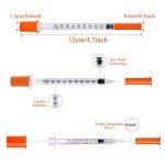 100 Pack of U-100 30G 1ml Disposable Syringes