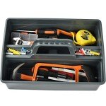 Large Stackable 3-Compartment Plastic Cleaning Caddy
