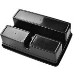 Large Stackable 3-Compartment Plastic Cleaning Caddy