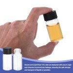 10ml Clear Glass Sample Vials with Screw Caps - 12 Pack