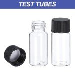 10ml Clear Glass Sample Vials with Screw Caps - 12 Pack