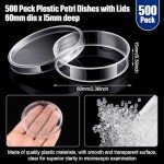 Kigley 500 Sterile Plastic Petri Dishes 60mm