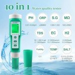 10-in-1 Hydrogen Water Quality Tester and Meter