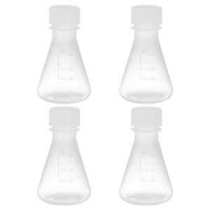 PATIKIL 50ml Narrow Mouth Erlenmeyer Flask Set