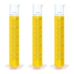 3pcs 250ml Plastic Graduated Measuring Cylinders Set