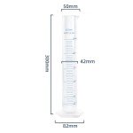 3pcs 250ml Plastic Graduated Measuring Cylinders Set