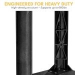 Heavy Duty Rolling Utility Cart with Ergonomic Handle