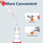 Colorful 6-Pack Glass Dropper Pipettes - 1ML