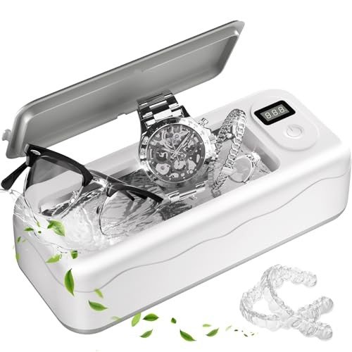 Ultrasonic Jewelry Cleaner with Digital Timer and Tank