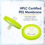 PES Syringe Filters 0.22um, 25mm Membrane, 100 Pack