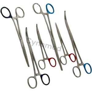 Stainless Steel Hemostat Locking Forceps Set, 6 Pieces