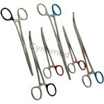 Stainless Steel Hemostat Locking Forceps Set, 6 Pieces