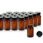 Wide Mouth Amber Glass Packer Bottles, 100 ML