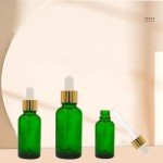 1oz Green Glass Dropper Bottle for Essential Oils