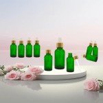 1oz Green Glass Dropper Bottle for Essential Oils