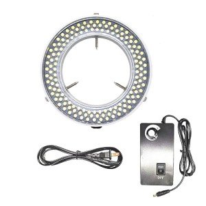 Adjustable 144 LED Ring Light for Microscopes