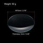 PATIKIL 70mm Watch Glass Beaker Cover - 3 Packs