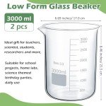 Borosilicate Glass 3000ml Lab Beaker Set