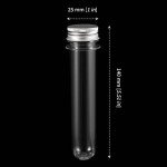 80 PCS Clear Test Tubes with Caps - 40ml